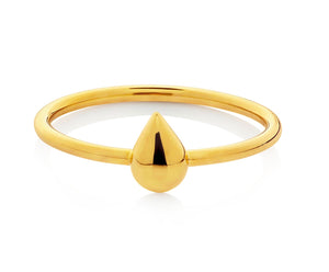 Boh Runga 9CT Gold Droplet Ring